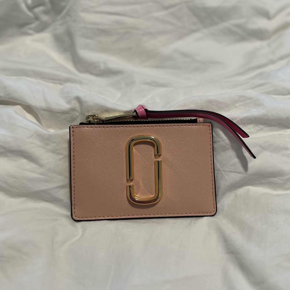 Marc Jacobs Top Zip Multi Wallet Pink New